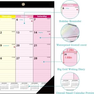 VINAUO Desk Calendar 2025-2026 (July 2025–Dec 2026) – Large 17" x 12" Wall/Desktop Calendar, Thick Paper, Ink-Bleed Resistant, for Office, Home, School - Image 8