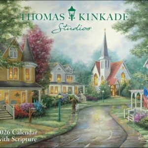 Thomas Kinkade Studios 2026 Deluxe Wall Calendar with Scripture, (Paperback) - Image 1