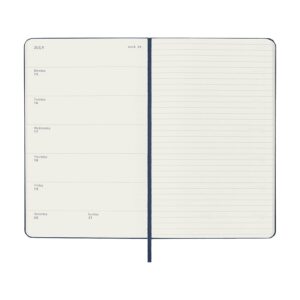 Moleskine, Moleskine Large Blue Weekly HC 2024 Planner - Image 3