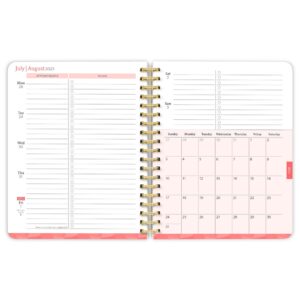 Crackled Blush | 2026 6x7.75" 18 Months Weekly Academic Desk Planner | July 2025 - December 2026 | Plato - Image 4