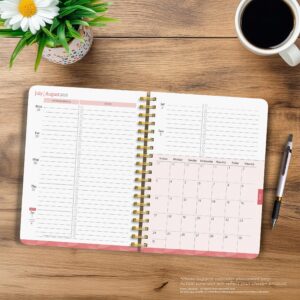 Crackled Blush | 2026 6x7.75" 18 Months Weekly Academic Desk Planner | July 2025 - December 2026 | Plato - Image 5
