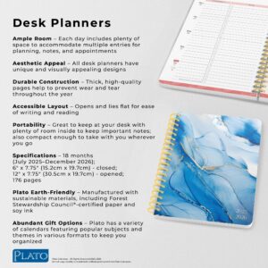 Crackled Blush | 2026 6x7.75" 18 Months Weekly Academic Desk Planner | July 2025 - December 2026 | Plato - Image 6