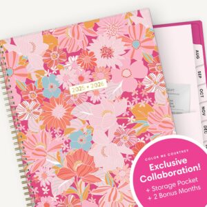 Blue Sky Color Me Courtney 2025-2026 Academic Year Weekly and Monthly Planner Calendar, July 2025 - June 2026, 12-Month, 8.5" x 11", Flexible Cover, Wirebound, Storage Pocket, Bloom Pink - Image 3