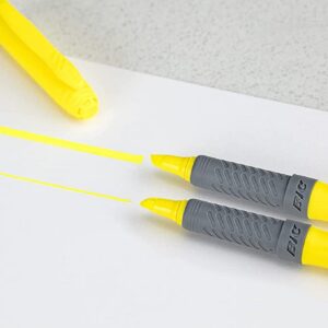BIC Brite Liner Grip Highlighter, Chisel Tip, Yellow, 5-Count (GBLP51-Ylw) - Image 5