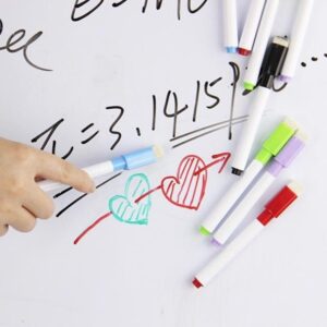 SHIBUN Dry Erase Marker with Dry Wipe Bag, Random Color - Image 2