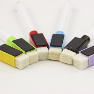 SHIBUN Dry Erase Marker with Dry Wipe Bag, Random Color - Image 3