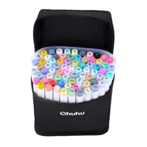 Dual Tips Ohuhu 72-Color Brush & Chisel Tips Alcohol Based Markers with Carrying Case - Image 3