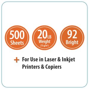 Pen+Gear Copy Paper, 8.5" x 14", 92 Bright, White, 20 lb., 1 Ream (500 Sheets) - Image 3
