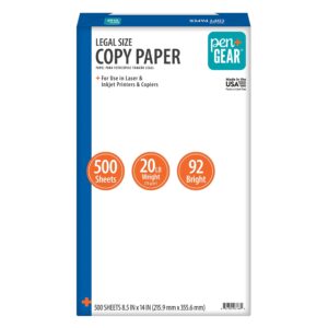 Pen+Gear Copy Paper, 8.5" x 14", 92 Bright, White, 20 lb., 1 Ream (500 Sheets) - Image 5
