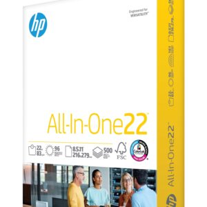 HP All-in-One22, 22lb, 8.5 x 11, White, 500 Sheets