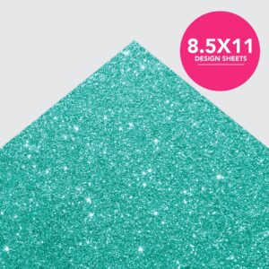 Roobee by Mara Mi Bright Multicolor Glitter Paper Pad, 50 Sheets, 5 Designs - Image 4