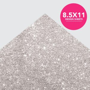 Roobee by Mara Mi Bright Multicolor Glitter Paper Pad, 50 Sheets, 5 Designs - Image 7
