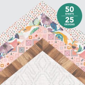 Roobee by Mara-Mi Free Spirit Multicolor Aztec Scrapbook Paper, 12" x 12" - 24 lb/ 110 GSM, 50 sheets - Image 3