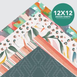Roobee by Mara-Mi Free Spirit Multicolor Aztec Scrapbook Paper, 12" x 12" - 24 lb/ 110 GSM, 50 sheets - Image 4