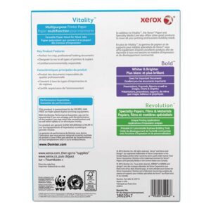 Vitality Multipurpose Print Paper, 92 Bright, 20 lb Bond Weight, 8.5 x 11, White, 500/Ream | Bundle of 2 Reams - Image 5