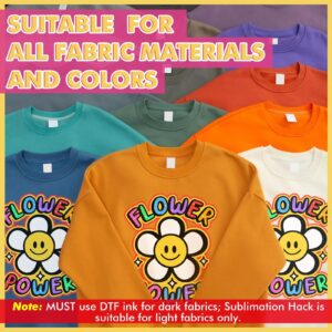 KOALA DTF Film Powder Kit - 8.5x11 DTF Transfer Film 50 Sheets + 2.2lb White DTF Transfer Powder for Sublimation Heat Transfer on Dark / Color T-shirts - Image 12
