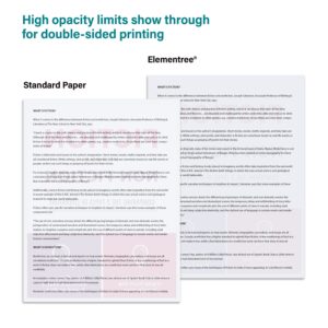 Elementree Sustainable Printer Paper, 8.5" x 11", 20 lb., White, 1 Ream (500 Sheets) - Image 4