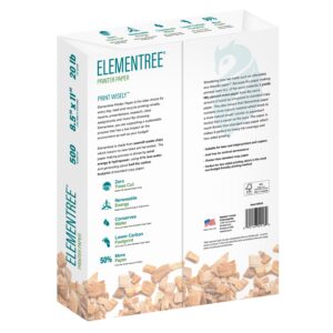 Elementree Sustainable Printer Paper, 8.5" x 11", 20 lb., White, 1 Ream (500 Sheets) - Image 8