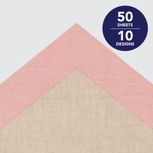 Roobee by Mara Mi Texture Paper Pad 8.5" x 11" - 24 lb/ 110 GSM, 50 sheets, 10 Designs - Image 3