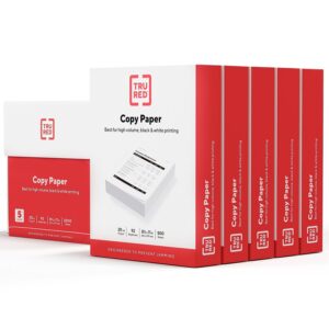 TRU RED 8.5 x 11 Copy Paper 20 lbs 92 Brightness 23479-U/TR56960 - Image 1