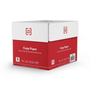TRU RED 8.5 x 11 Copy Paper 20 lbs 92 Brightness 23479-U/TR56960 - Image 2
