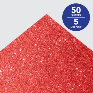 Roobee by Mara Mi Bold Multicolor Sparkle Scrapbook Paper Pad, 50 Sheets, 5 Designs - Image 3