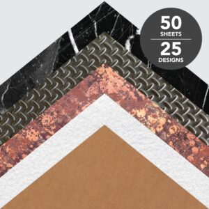 Roobee by Mara Mi Texture Paper Pad 12" x 12" - 24 lb/ 110 GSM, 50 sheets - Image 3