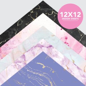 Roobee by Mara Mi Marble Paper Pad 12" x 12" - 24 lb/ 110 GSM, 50 sheets - Image 4