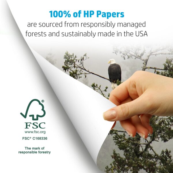 HP Printer Paper, Premium 24 lb., 8.5″ x 11″, White, 2 Reams, 1000 Sheets