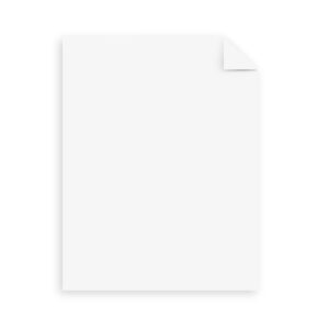 Astrobrights Cardstock, 8.5″ x 11″, 65 lb./176 Gsm, Bright White, 80 Sheets
