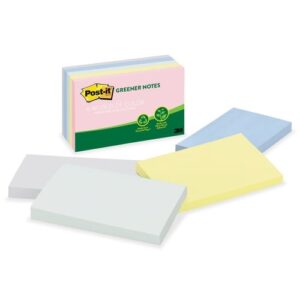 Post-it Original Recycled Note Pads, 3" x 5", Sweet Sprinkles Collection Colors, 100 Sheets Per Pad, 5 Pads Per Pack - Image 4