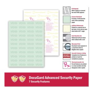 DocuGard Advanced Green Medical Security Paper, 7 Features, 8.5 x 11 Inches,&nbsp24 lb, 500 Sheets (04542)