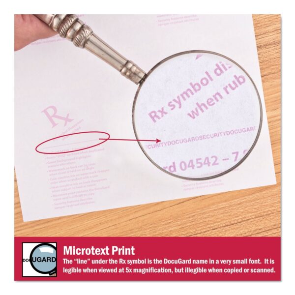 DocuGard Advanced Green Medical Security Paper, 7 Features, 8.5 x 11 Inches,&nbsp24 lb, 500 Sheets (04542)