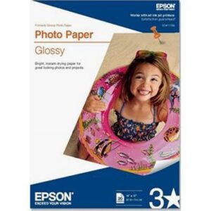 Epson® Glossy Photo Paper, 9.4 Mil, 11 X 17, Glossy White, 20/pack S041156