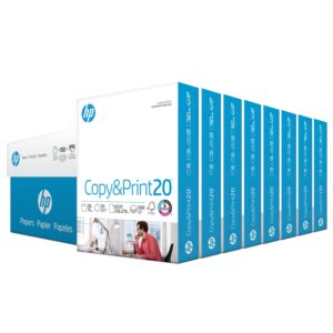 HP Copy & Print – 20 lb., 8.5″ x 11″, 4000 Sheets, White, 8 Ream