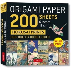 Origami Paper 200 Sheets Hokusai Prints 6 (15 CM): Tuttle Origami Paper: Double-Sided Origami Sheets Printed with 12 Different Designs (Instructions for 5 Projects Included) (Other) - Image 1