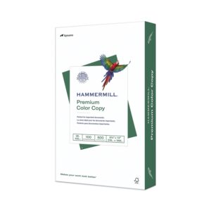 Hammermill Copy Paper, 100 Brightness, 28 lb., 8-1/2″ x 14″, Photo White, 500 per Ream