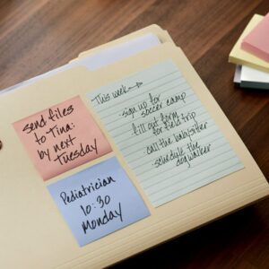 Post-it Notes, 4 in x 6 in, Beachside Cafe Collection, Lined, 5 Pads - Image 4
