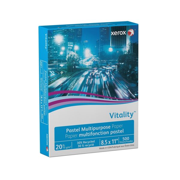XEROX CORP. Vitality Pastel Multipurpose Paper 8 1/2 x 11 Gold 500 Sheets/RM 3R11055