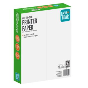 Pen+Gear All-in-One Printer Paper, 8.5 x 11, 96 Bright, 22 lb, 500 Sheets, White