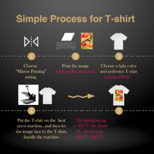 A-SUB Sublimation Paper 8.5x14 Inches 110 Sheets ONLY Compatible with Sublimation Printer and Sublimation Ink 125g - Image 4