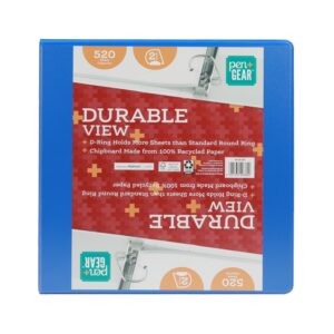 Pen+Gear Durable View Binder, 2-Inch Rings, White, 1 Count, 520-Sheet Capacity - Image 18