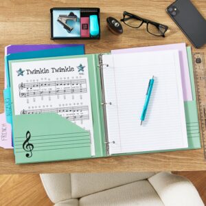 Pen+Gear Fashion 1" Round-Ring Binder, Music Notes - Image 3