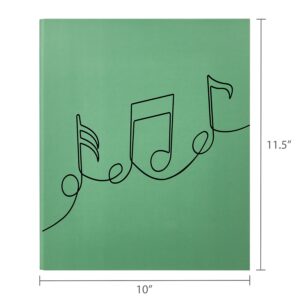 Pen+Gear Fashion 1" Round-Ring Binder, Music Notes - Image 6