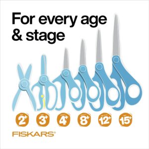 Fiskars Graduate Student Scissors, 8", Pointed, Scissors for School or Office, Blue - Image 8