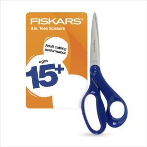 Fiskars Graduate Student Scissors, 8", Pointed, Scissors for School or Office, Blue - Image 16