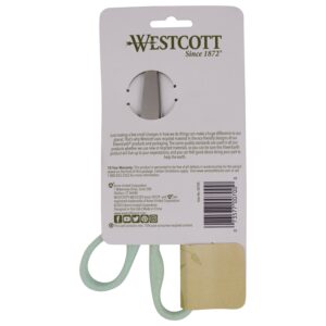 Westcott Crafting Scissors, KleenEarth, 8", Straight, Eco-Friendly, Rice Husks, Blue, 1-Count - Image 7