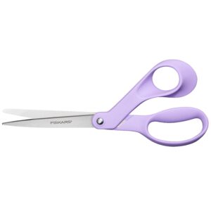 Fiskars Explore 8" Crafting and Fabric Scissors with Ergonomic Design, Ultra Lilac - Image 2