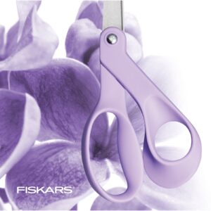Fiskars Explore 8" Crafting and Fabric Scissors with Ergonomic Design, Ultra Lilac - Image 3