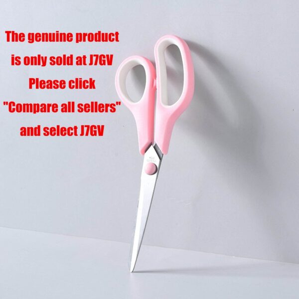 Latrodar Rubber Stainless Steel Macarons Color Design Scissors Office Supplies Color Student Stationery Scissors Pink Upgraded 3.6×0.4 Inch